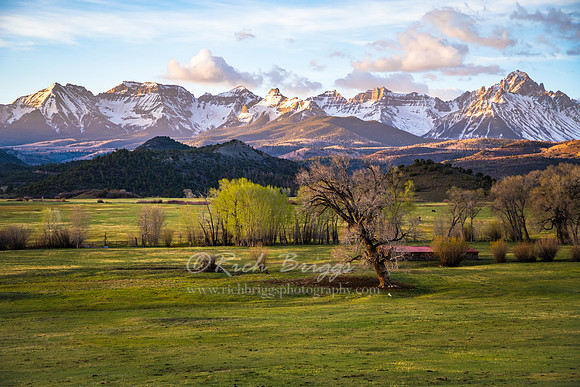 The San Juan Mountains near Ridgway, Colorado.