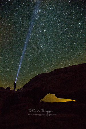 Lighting the Stars at Mesa Arch