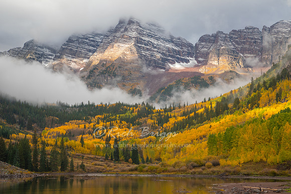 Maroon Bells after the Clouds Parted
