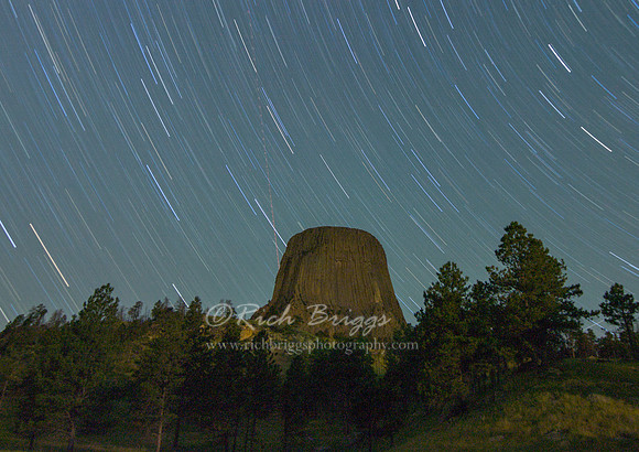 A Close Encounter with Devils Tower Star Trails