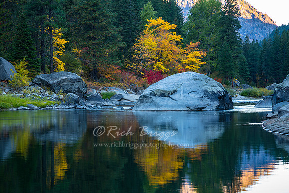 Wenatchee River with Fall Colors