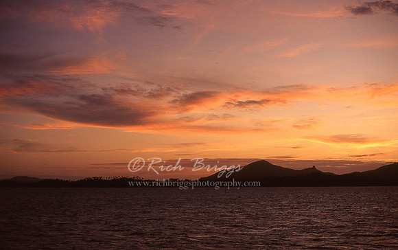 Sunset over the Yasawa Islands, Fiji