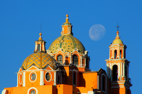 The Moon Behind The Iglesia de Nuestra Señora de los Remedios